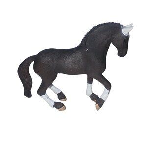 Schleich Horse Black Friesian Stallion Riding Tournament 42457 Figure 2018 Retir